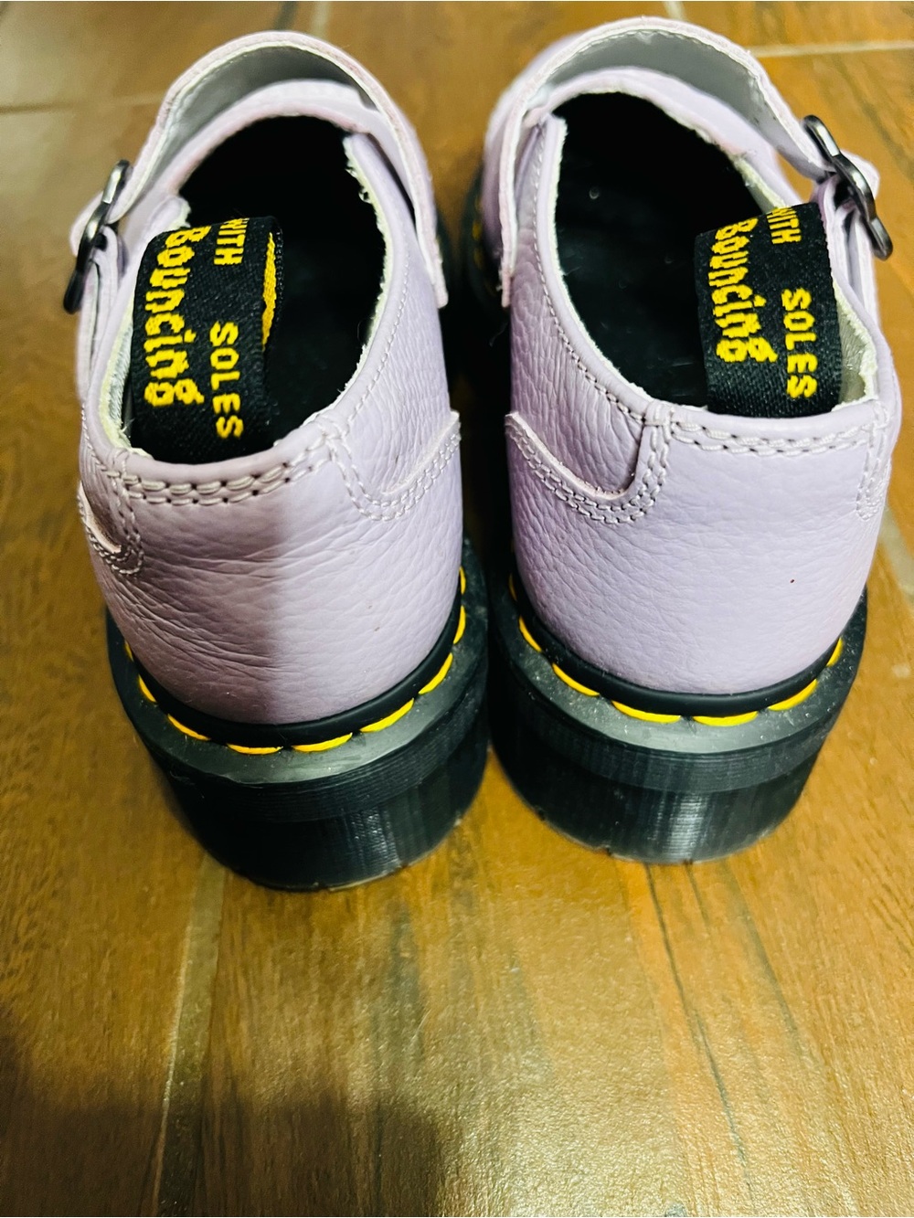 Dr. Martens Flower Buckle Platform Lilac Mary Jane Shoes Womens 8 - Picture 2 of 7